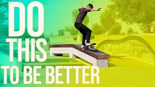 HOW TO GET BETTER AT SKATEBOARDING  (3 EASY tips)