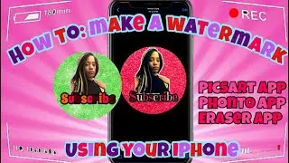 HOW TO: MAKE A YOUTUBE WATERMARK USING YOUR IPHONE 📲