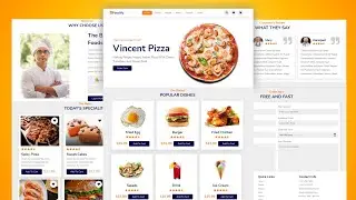 Restaurant Food Website Using HTML, CSS & JS | Trailer Video Coming soon
