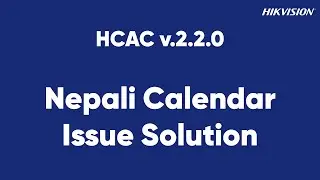 How to solve Nepali Calendar issue in HCAC v.2.2.0