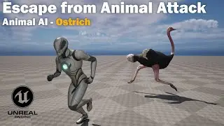 Escape from Animal Attack with ostrich - Unreal Engine 5 Tutorial