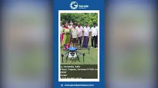 Didi pilots partnered with Agri drones on farm video #2 #garudaaerospace #agriculture #drone