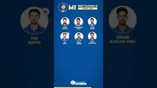 Mumbai Indians Best Playing 11 For IPL 2024 - MI's Squad For IPL 2024