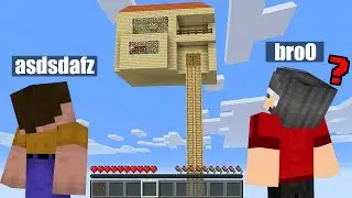 NOOB VS MİNECRAFT 9999 METRE YÜKSEKTE EV YAPTIK - ISSIZ NOOB ADADAN KAÇIŞ #8