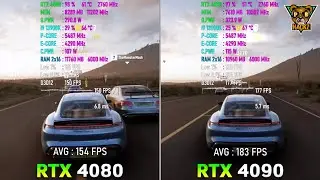 RTX 4080 vs RTX 4090 + i9 13900k  Forza Horizon 5