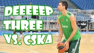 Roko Ukic deep three vs CSKA Moscow