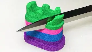 Very Satisfying Kinetic Sand Cutting and Scooping ASMR Video SandTagious
