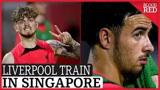 Liverpool Train Before Crystal Palace | Pre season in Singapore | Van Dijk, Salah, Diaz  | PICTURES