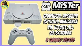 AMAZING GRAPHICAL UPGRADE to the PlayStation PSX core via Update All - MiSTer FPGA DE10 NANO