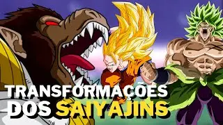 TODAS AS TRANSFORMAÇÕES DOS SAIYAJINS ATÉ O MOMENTO EM DRAGON BALL