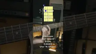 CAGED A Shape Bar Chord 🎸 