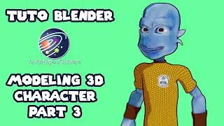 tuto Blender 3D FR n°9 : Modeling Personnage 3/5 UV Map et Textures #blendertutorial