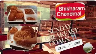 Sunday Breakfast at Bikaraam Chandmal | Club Kachori Tasting 🍽️#bucketlist #travel #subscribe