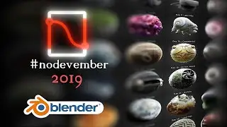 #nodevember - Simon Thommes - Procedural Shader Showreel (Blender)