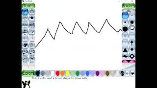 How to draw Mountains by free hand drawing in Tux Paint #tux #educational #computerknowledge #tech