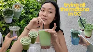 TRYING ALL THE MATCHA IN CALIFORNIA - little ox, neat coffee, kit coffee, and more