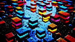 Liquid Stained Glass in Motion • Dynamic 4K Art Background Abstract Screensaver