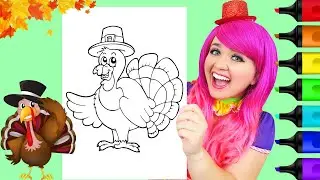 Coloring a Turkey | Thanksgiving