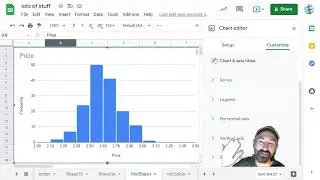 statcrunch to sheets histograms