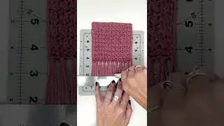 CROCHET: how to get even fringe every time, without the mess