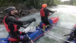 Громотуха 22.06.2024. Сплав. Катамаран четвёрка. Потеря бойца (дважды).