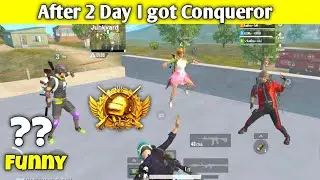 PUBG MOBILE LITE FUNNY CONQUEROR SQUAD PUSH | 2 DAY CONSISTENTLY RANK PUSH IN PUBG LITE |KOOBRA BHAI