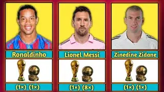Players Who Won The World Cup And Ballon d'Or #ballondor #messi #haland