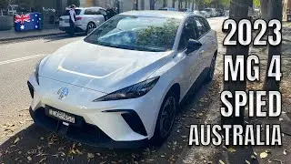 2023 MG 4 spied & spotted in Australia on Sydney street pricing specs