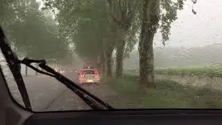 Hail storm in Provence
