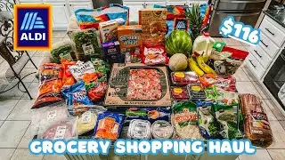 ALDI GROCERY SHOPPING HAUL//back to school groceries