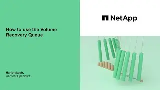 How to use the Volume Recovery Queue