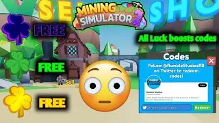 ALL Mining Simulator 2 LUCK CODES
