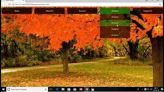 How to Create Transparent Drop Down Navigation Menu with HTML and CSS