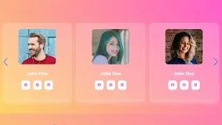 how to create glassmorphism card slider html css | Glassmorphism Slider