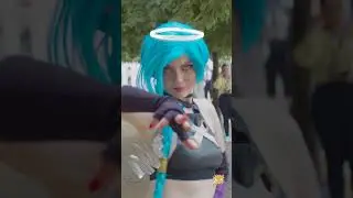 we let jinx edit this video #arcane #cosplay