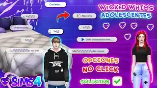 Los Sims 4 Mod Wicked Whims Juego Opciones Desactivadas / No Click Adolescentes The Sims 4