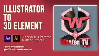 Illustrator to 3d element in After Effects - Beginner Tutorial