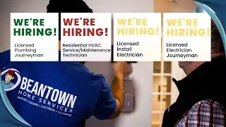 NOW HIRING! HVAC Techs, Licensed Electricians & Plumbers | Beantown Home Services
