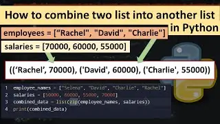How to combine two lists into another list in Python
