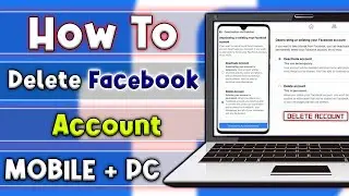 How to Delete Facebook Account Permanently 2021 | delete facebook id | On Pc + Phone | TechWithSaad