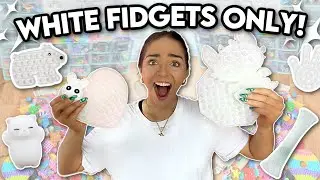 WHITE FIDGETS ONLY! 🤍🐮🐓NO BUDGET!!! 🤑🤑🤑