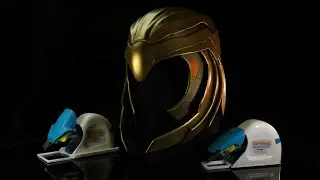 Wonder Woman Gold Eagle Helmet EVA foam armor made with Cos-Tools.