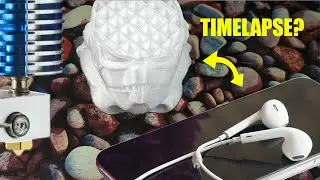 Timelapse on your phone with earphone! For any 3D printer! Very simple! No external control, no M240