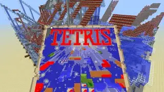 Tetris - 30hour Time-Lapse - Pixel Art with Minecraft Map