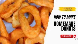 HOMEMADE DONUTS USING SIMPLE INGREDIENTS.