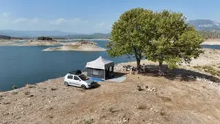 YARIMADADA SOBALI ÇADIR KAMPI | RÜZGAR ÇADIRIMIZI UÇURUYORDU