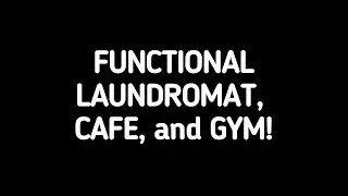 FUNCTIONAL LAUNDROMAT, CAFE, AND GYM! | The Sims 4
