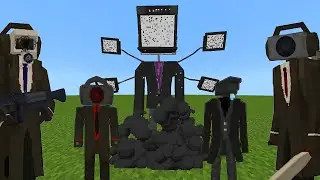 Skibidi Toilet ADDON UPDATE in MINECRAFT PE | PLUNGER CAMERAMAN
