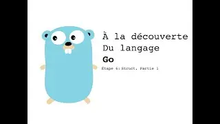 06 - Introduction to Go (golang): Structs & methods [Niveau débutant]