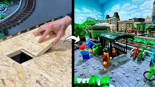 Hidden Underpass: Cutting a Hole into my LEGO City ... Lego City Update